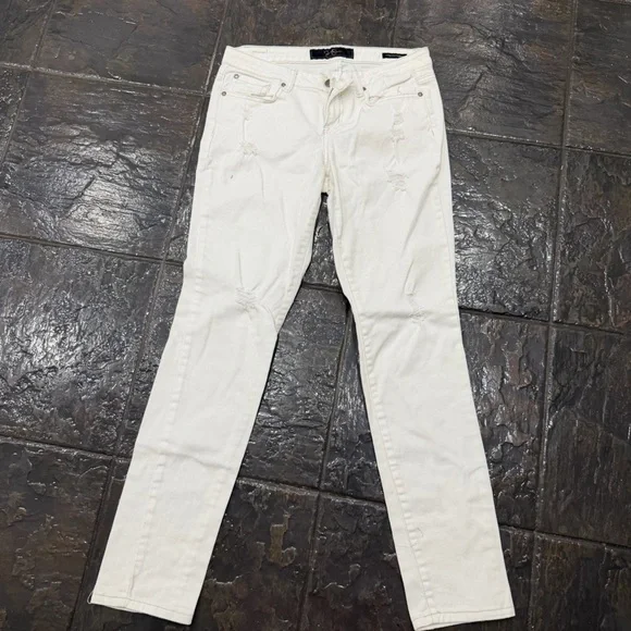 Jessica Simpson Women's Cream White Skinny Jeans Stretch Denim Size 30 - Picture 2 of 11
